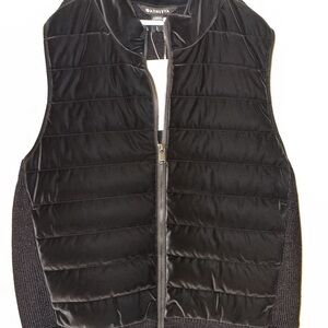 Athleta Black Puffer Vest
